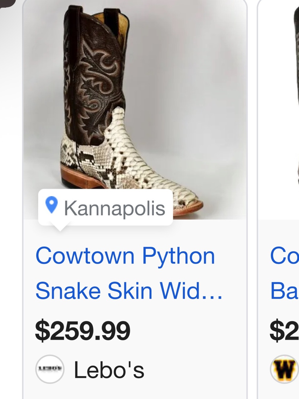 Cowtown python boots only worn a few times